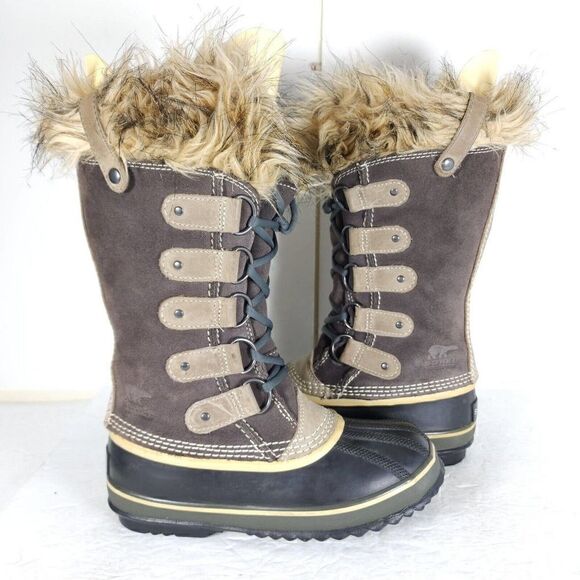 Sorel Women's Joan Of Arctic US 6 Brown Waterproof Lined Winter Boots - Picture 8 of 13